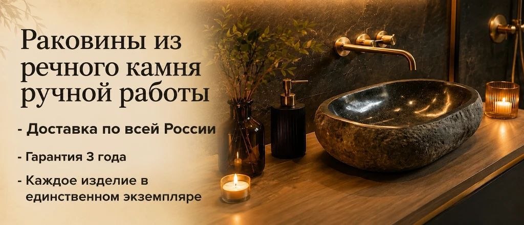 Раковины из речного камня