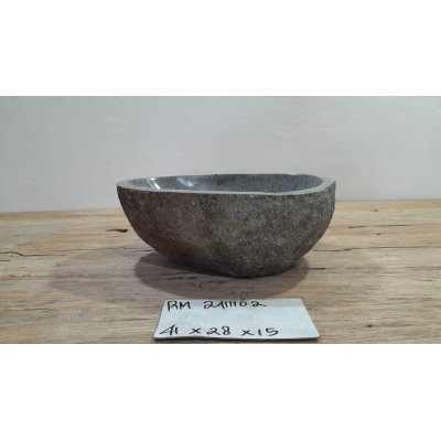 Раковина из речного камня 41x28x15 (RM2411102)