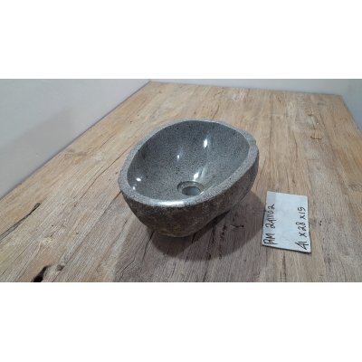 Раковина из речного камня 41x28x15 (RM2411102)