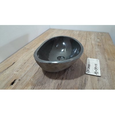 Раковина из речного камня 49х34х15 (RM2411110)
