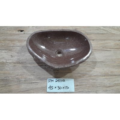 Раковина из речного камня 45х30х15 (RM2411112)