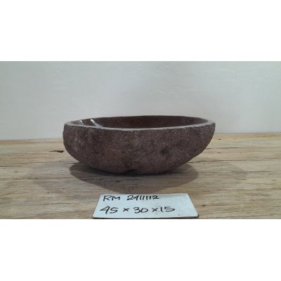 Раковина из речного камня 45х30х15 (RM2411112)