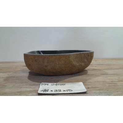 Раковина из речного камня 48x33x14 (RM2411115)