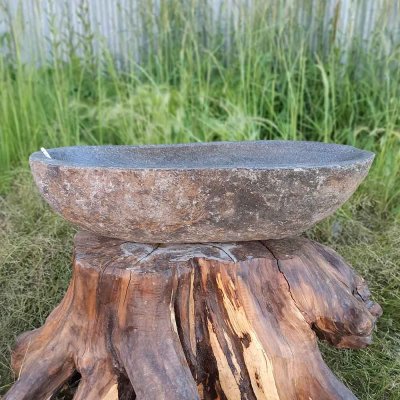 Раковина из речного камня 58x25 (RS541)