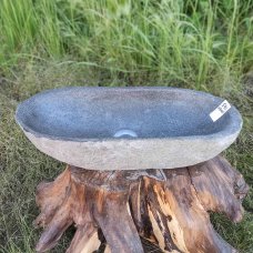 Раковина из речного камня 58x25 (RS541)