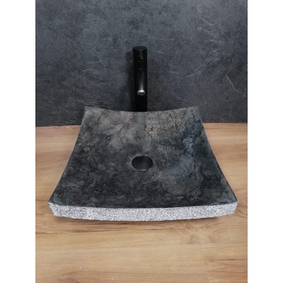 Раковина из мраморного камня 40х40х8 (ASM-0007)