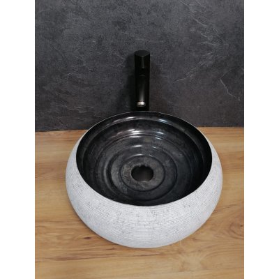 Раковина из камня мрамора 40х40х15 (ASM-0019)