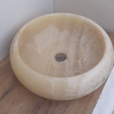 Ониксовая раковина из натурального камня 45x15 (ONY4515-2)
