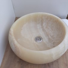 Ониксовая раковина из натурального камня 45x15 (ONY4515-2)