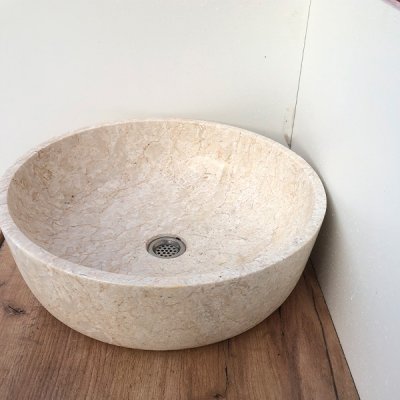 Раковина из мрамора 45x15