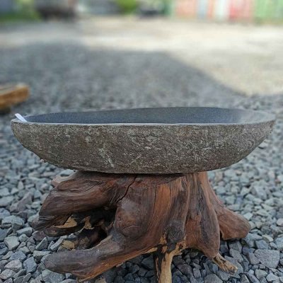 Раковины близнецы из речного камня 46x29 (RS23 и RS24)