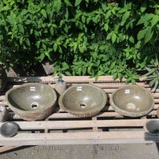 Раковины трипл из речного камня 34x28 (RS1041, RS1026, RS1056)
