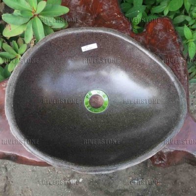 Раковина из речного камня 38x32 (RS1070-2)