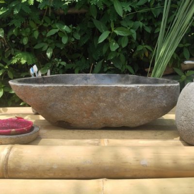 Раковина из речного камня 51x38 (RS558)