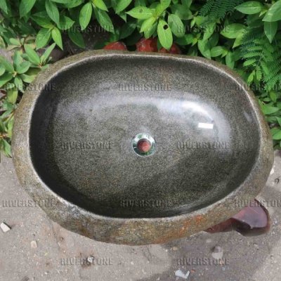 Раковина из речного камня 64x49 (RS1288)