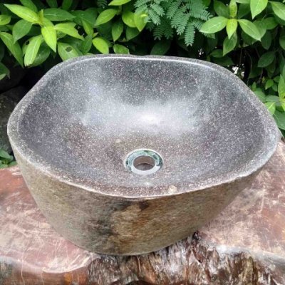 Раковина из речного камня 38х33 (RS-1244)
