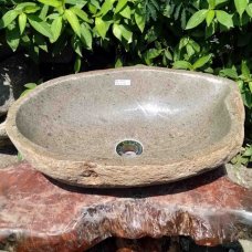 Раковина из речного камня 53x35 (RS-1307)