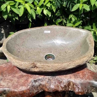 Раковина из речного камня 53x35 (RS-1307)