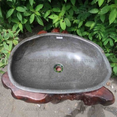 Раковина из речного камня 56x37 (RS1284)