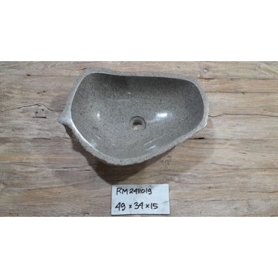 Раковина из речного камня 49x34x15 (RM2411019)