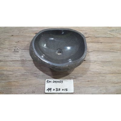 Раковина из речного камня 44х35х15 (RM2411027)