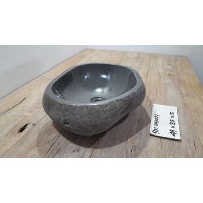 Раковина из речного камня 44х35х15 (RM2411027)