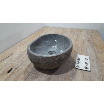 Раковина из речного камня 43x32x15 (RM2411030)