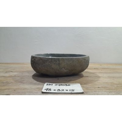 Раковина из речного камня 43x32x15 (RM2411030)