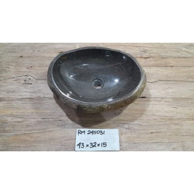 Раковина из речного камня 43x32x15 (RM2411031)