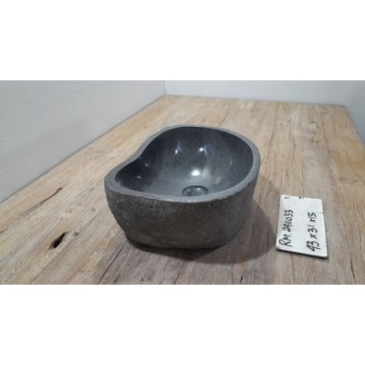 Раковина из речного камня 43x31x15 (RM2411033)