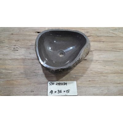 Раковина из речного камня 41х36х15 (RM2411034)