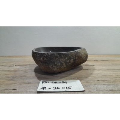 Раковина из речного камня 41х36х15 (RM2411034)
