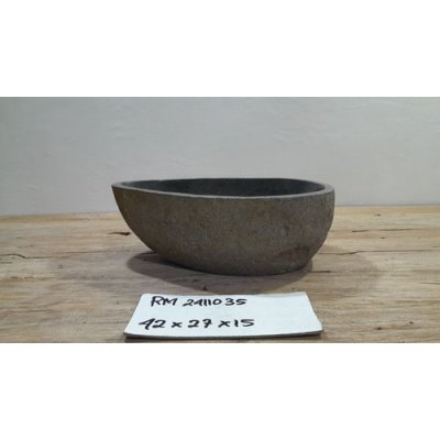 Раковина из речного камня 42x27x15 (RM2411035)