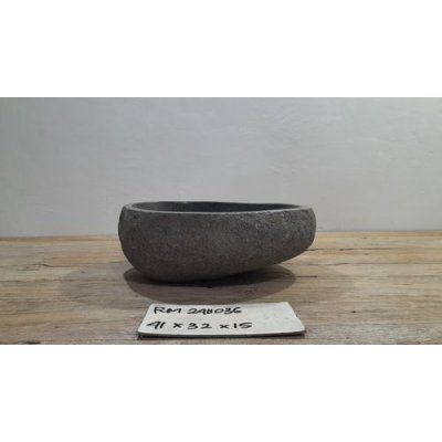 Раковина из речного камня 41x32x15 (RM2411036)
