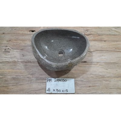 Раковина из речного камня 41x30x15 (RM2411050)