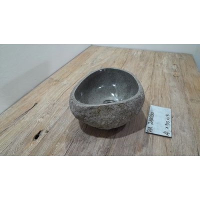 Раковина из речного камня 41x30x15 (RM2411050)