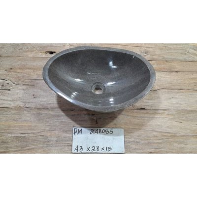 Раковина из речного камня 43x28x15 (RM2411055)