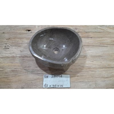 Раковина из речного камня 42x35x15 (RM2411058)