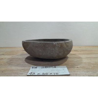 Раковина из речного камня 42x35x15 (RM2411058)