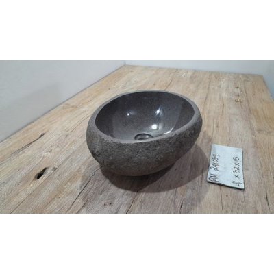 Раковина из речного камня 41x32x15 (RM2411059)