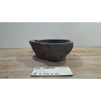 Раковина из речного камня 41х33х15 (RM2411060)