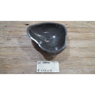 Раковина из речного камня 41х33х15 (RM2411060)