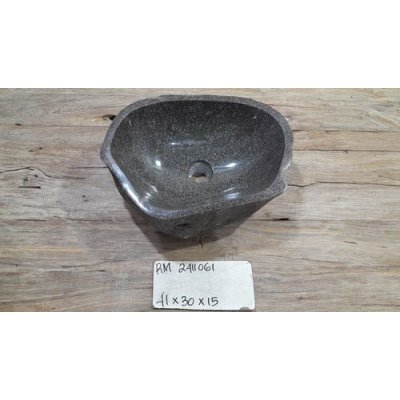 Раковина из речного камня 41x30x15 (RM2411061)
