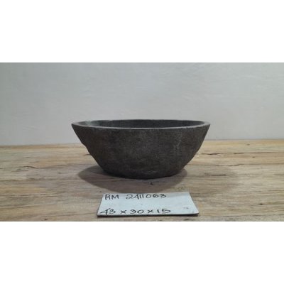 Раковина из речного камня 43х30х15 (RM2411063)