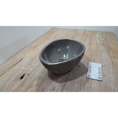 Раковина из речного камня 43х30х15 (RM2411063)