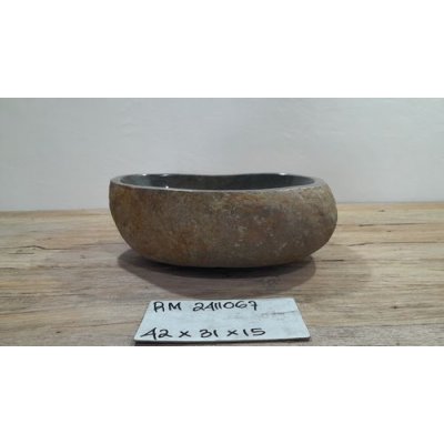 Раковина из речного камня 42x31x15 (RM2411067)