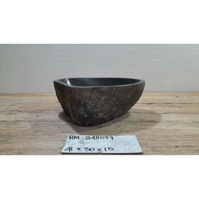 Раковина из речного камня 41x30x15 (RM2411077)