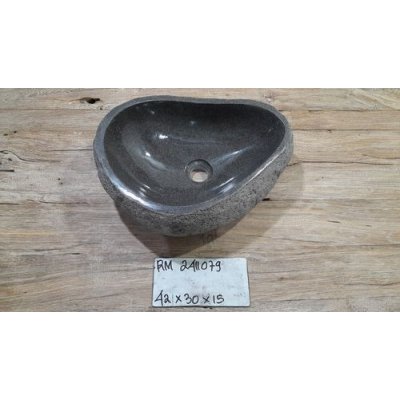 Раковина из речного камня 42х30х15 (RM2411079)