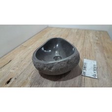 Раковина из речного камня 42х30х15 (RM2411079)