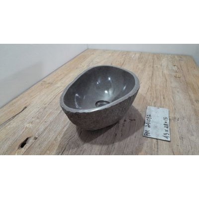 Раковина из речного камня 43x28x15 (RM2411082)